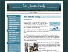 Tablet Screenshot of hibbittsfamily.org